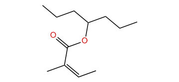 Heptan-4-yl (Z)-2-methyl-2-butenoate